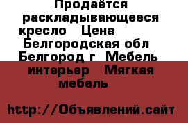 Продаётся раскладывающееся кресло › Цена ­ 4 000 - Белгородская обл., Белгород г. Мебель, интерьер » Мягкая мебель   